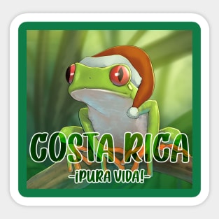 Costa Rica Pura Vida X-Mas Sticker